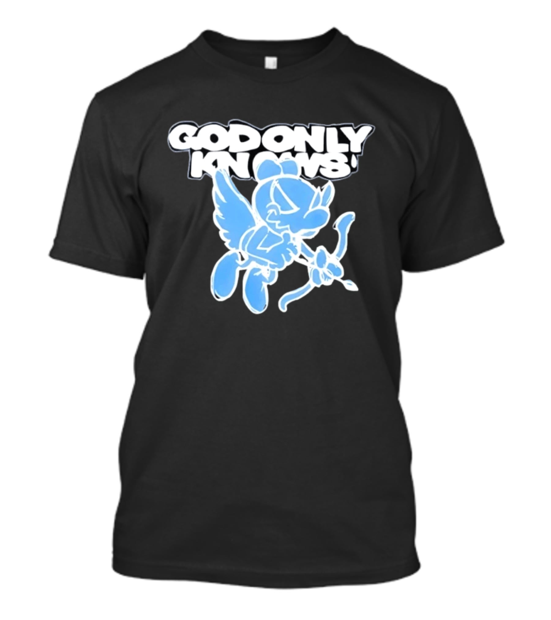 God Only Knows Blue Cupid Angel Streetwear T-Shirt
