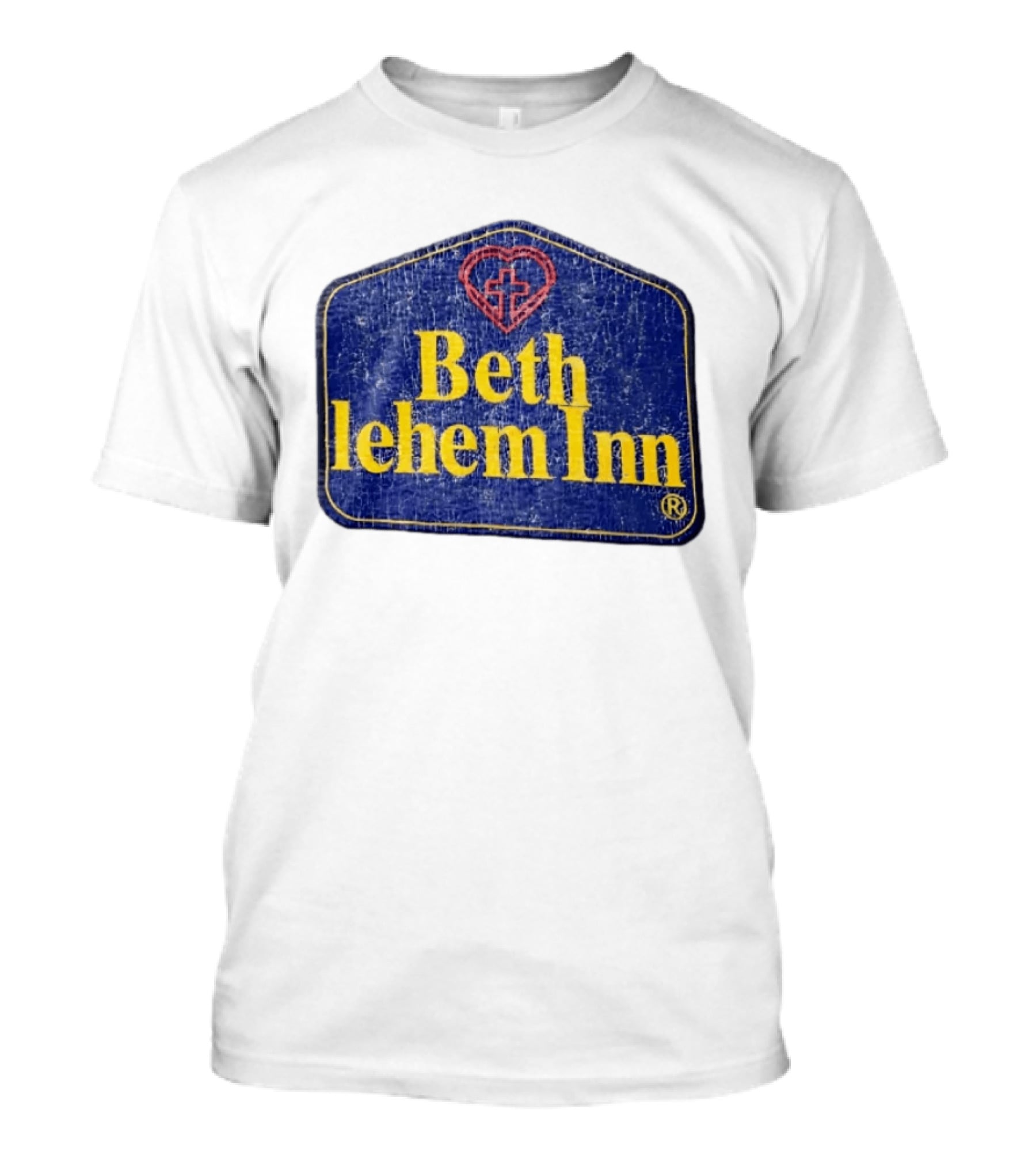 Bethlehem Inn Heart With Cross Christian T-Shirt