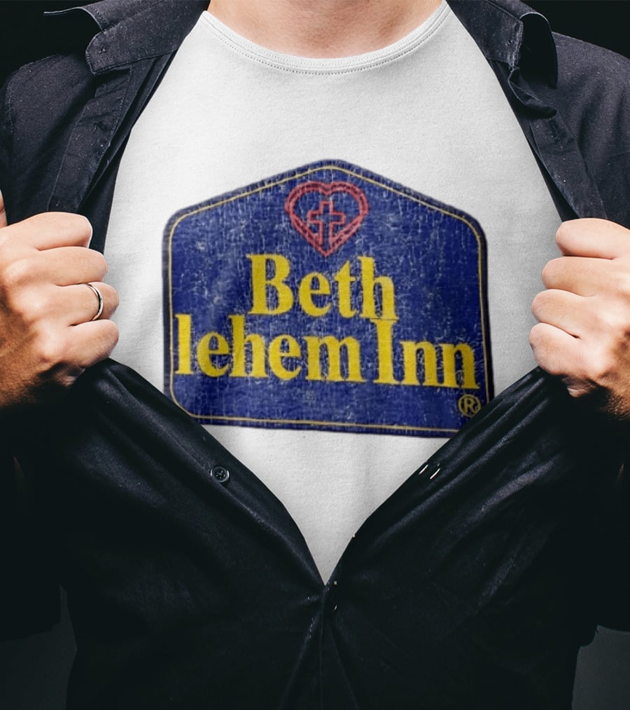 Bethlehem Inn Heart With Cross Christian T-Shirt