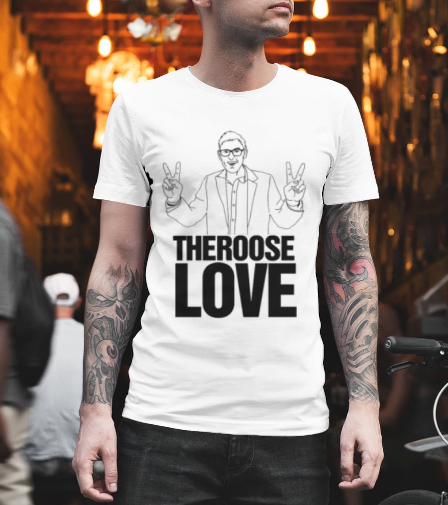 Choose Love Store Louis Theroux Choose Love Peace Sign Gesture T-Shirt