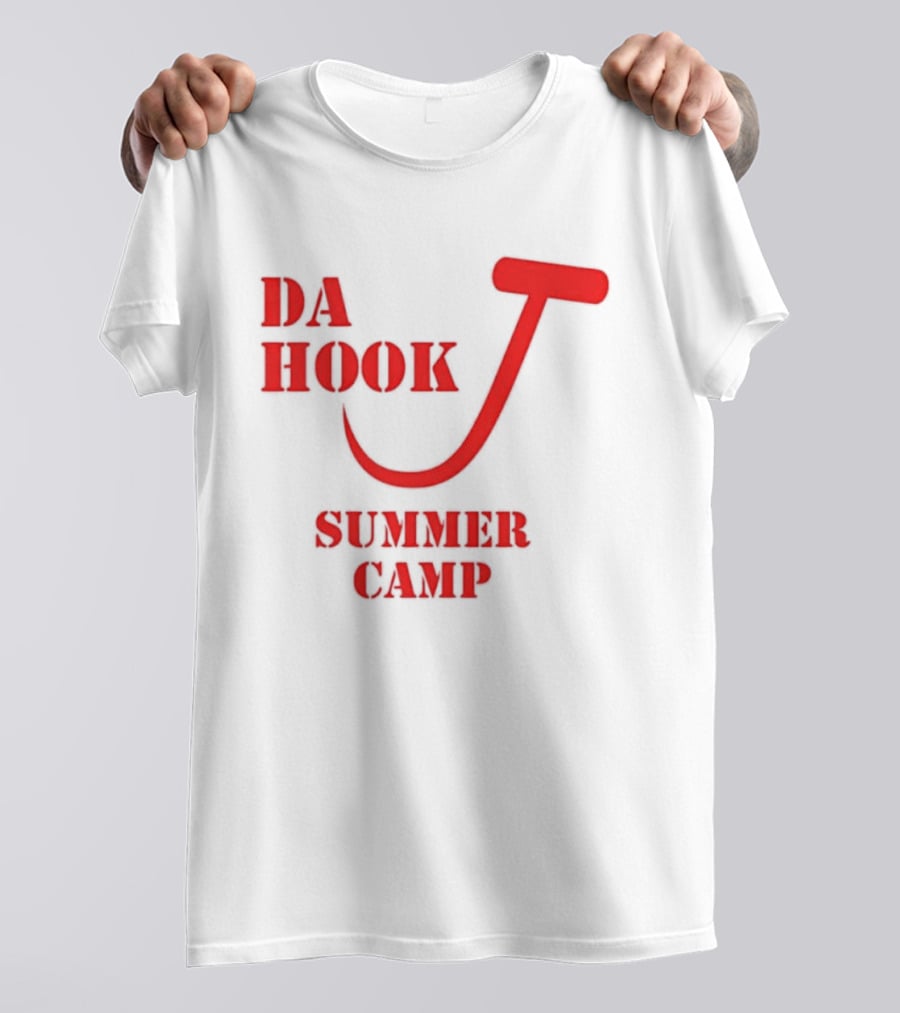 Da Hook Summer Camp Fishing Vacation Outdoor Experience T-Shirt