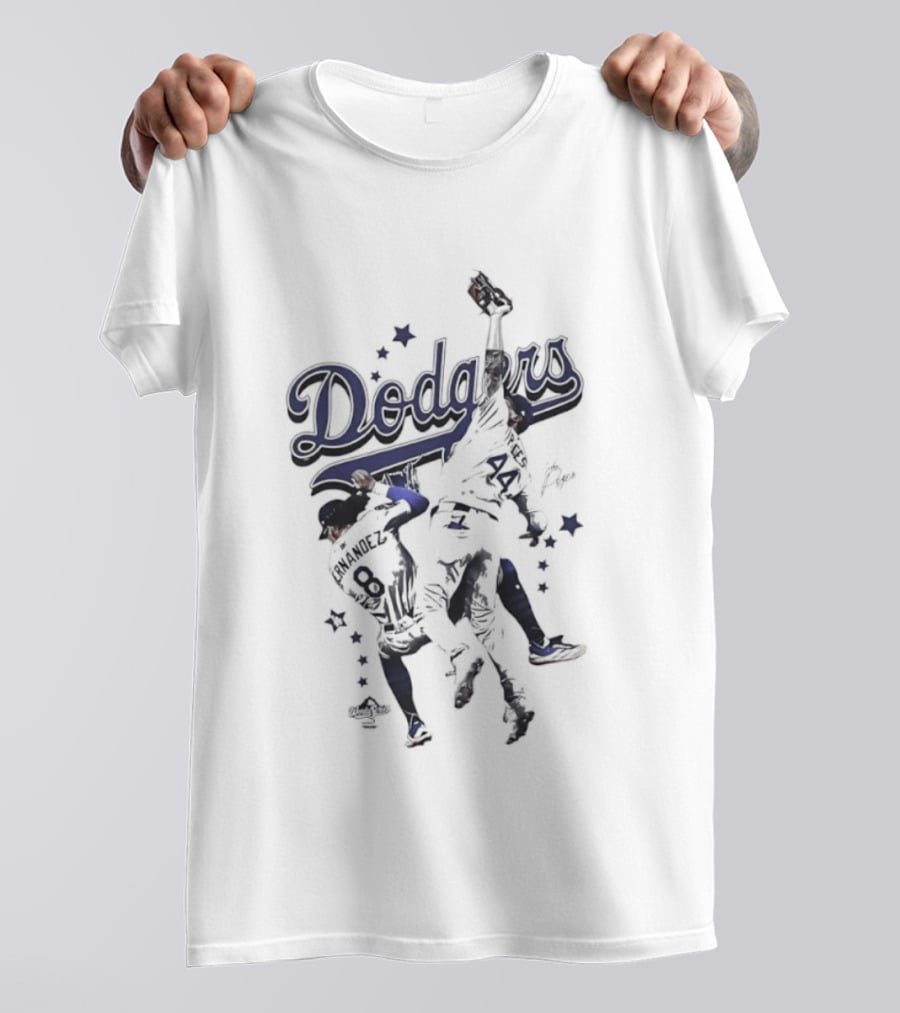 Enrique Hernandez Andy Pages Dodgers Stars Baseball Action T-Shirt