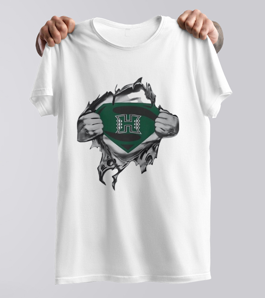 Hawaii Rainbow Warriors Superman NCAA Fan T-Shirt