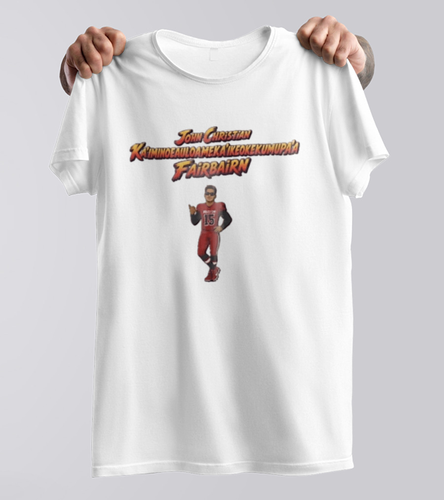 Houston Texans John Christian Kaiminoeauloamekaikeokekumupaa Fairbairn Kicker Caricature T-Shirt