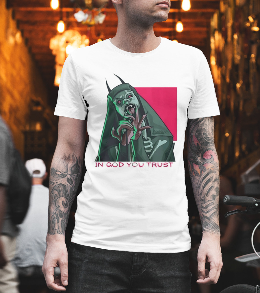 In God You Trust Demon Vocalist Metal Horror T-Shirt