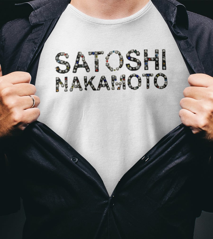 Justin Jefferson Satoshi Nakamoto NFL Cryptocurrency Football Fusion T-Shirt