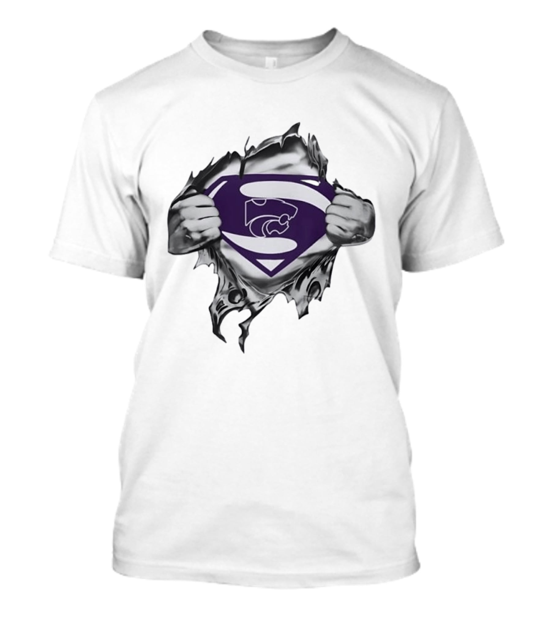 Kansas State Wildcats Superman Emblem K State Cats Fans T-Shirt