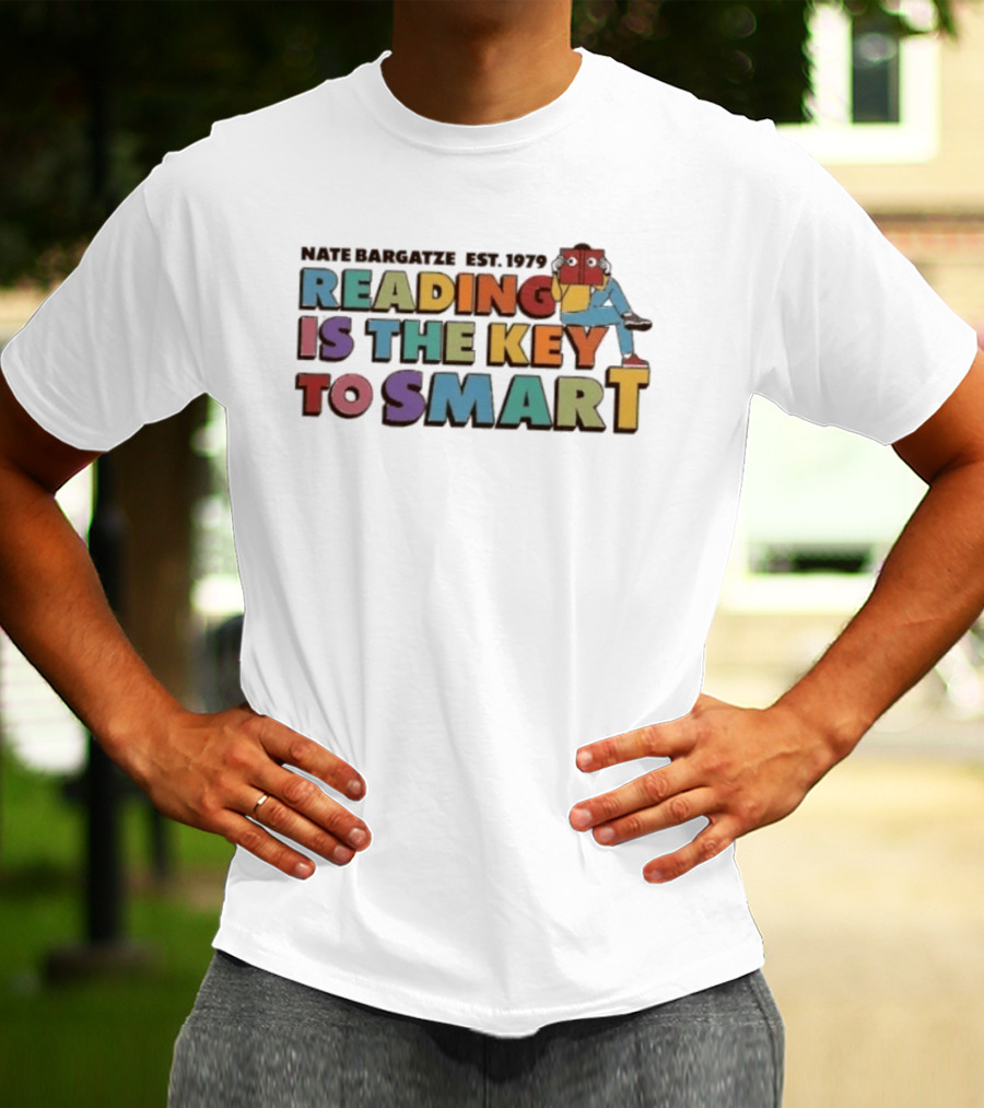 Nate Bargatze Est. 1979 Reading Is The Key To Smart T-Shirt