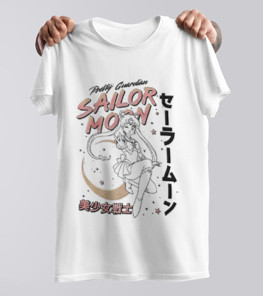 Sailor Moon Pretty Guardian Bishoujo Senshi Iconic Anime Manga T-Shirt