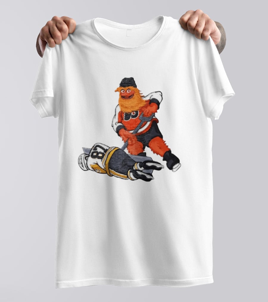 Sidney Crosby Philadelphia Flyers Gritty NHL Pittsburgh Penguins Hockey T-Shirt
