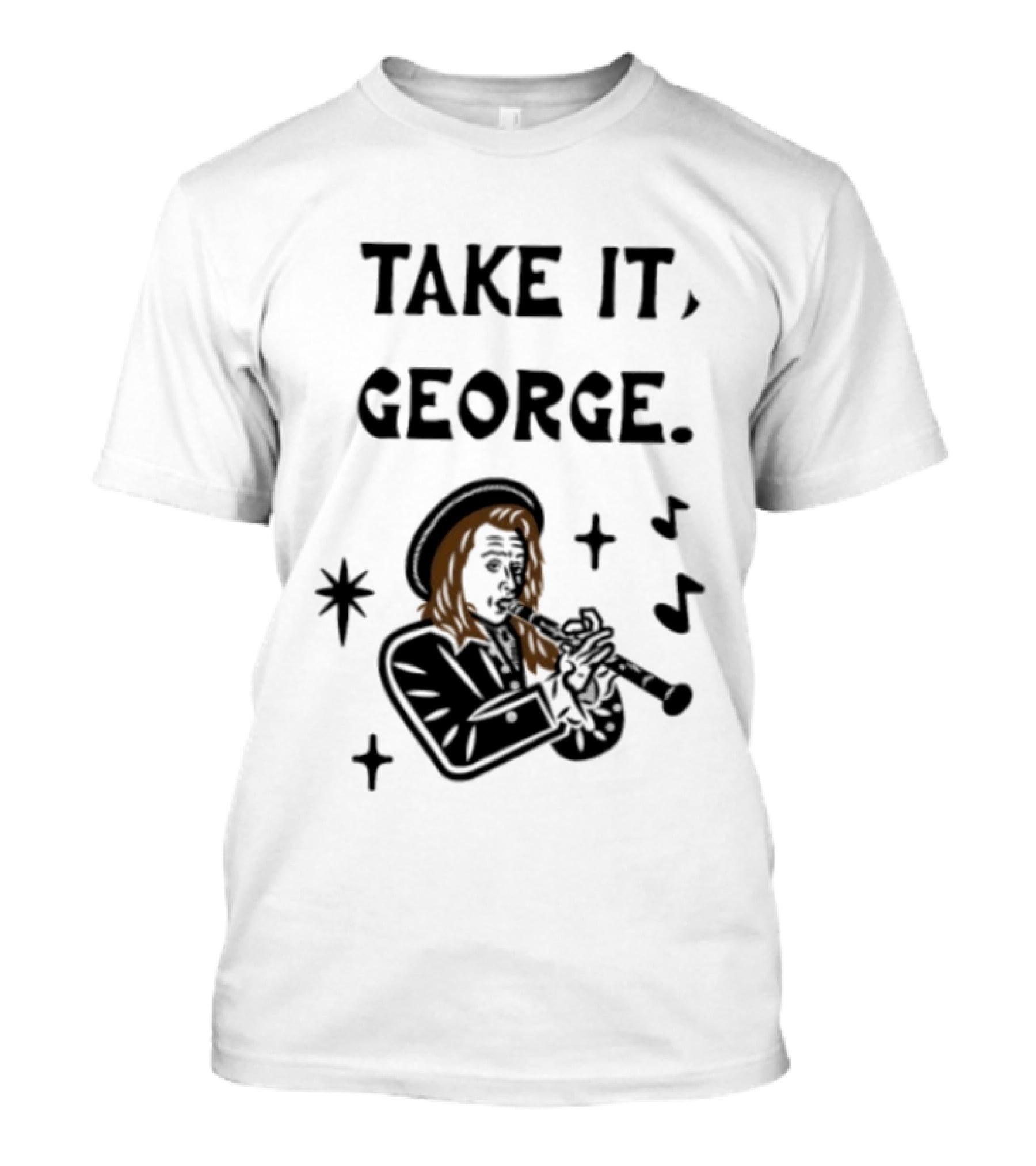 Take It George Clarinet Player Music Notes T-Shirt