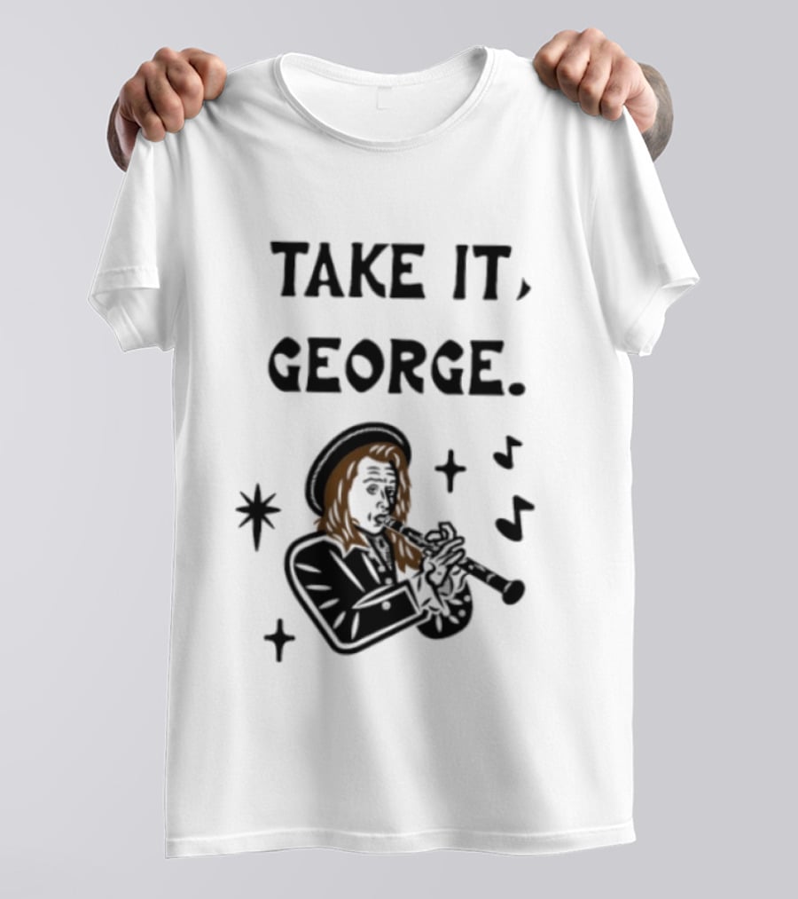Take It George Clarinet Player Music Notes T-Shirt