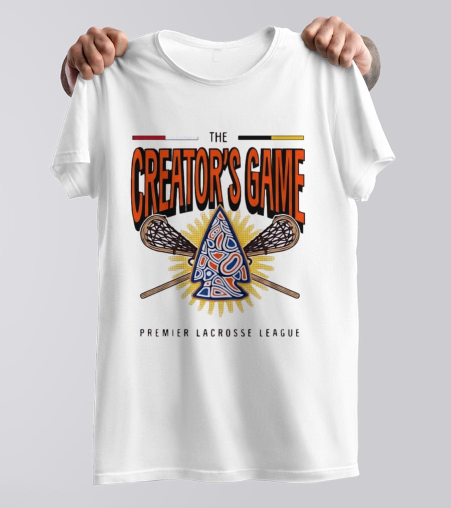 The Creator's Game Premier Lacrosse League Iconic Lacrosse Sticks T-Shirt