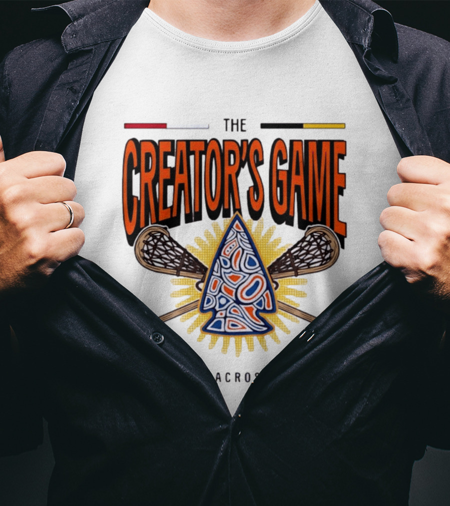The Creator's Game Premier Lacrosse League Iconic Lacrosse Sticks T-Shirt