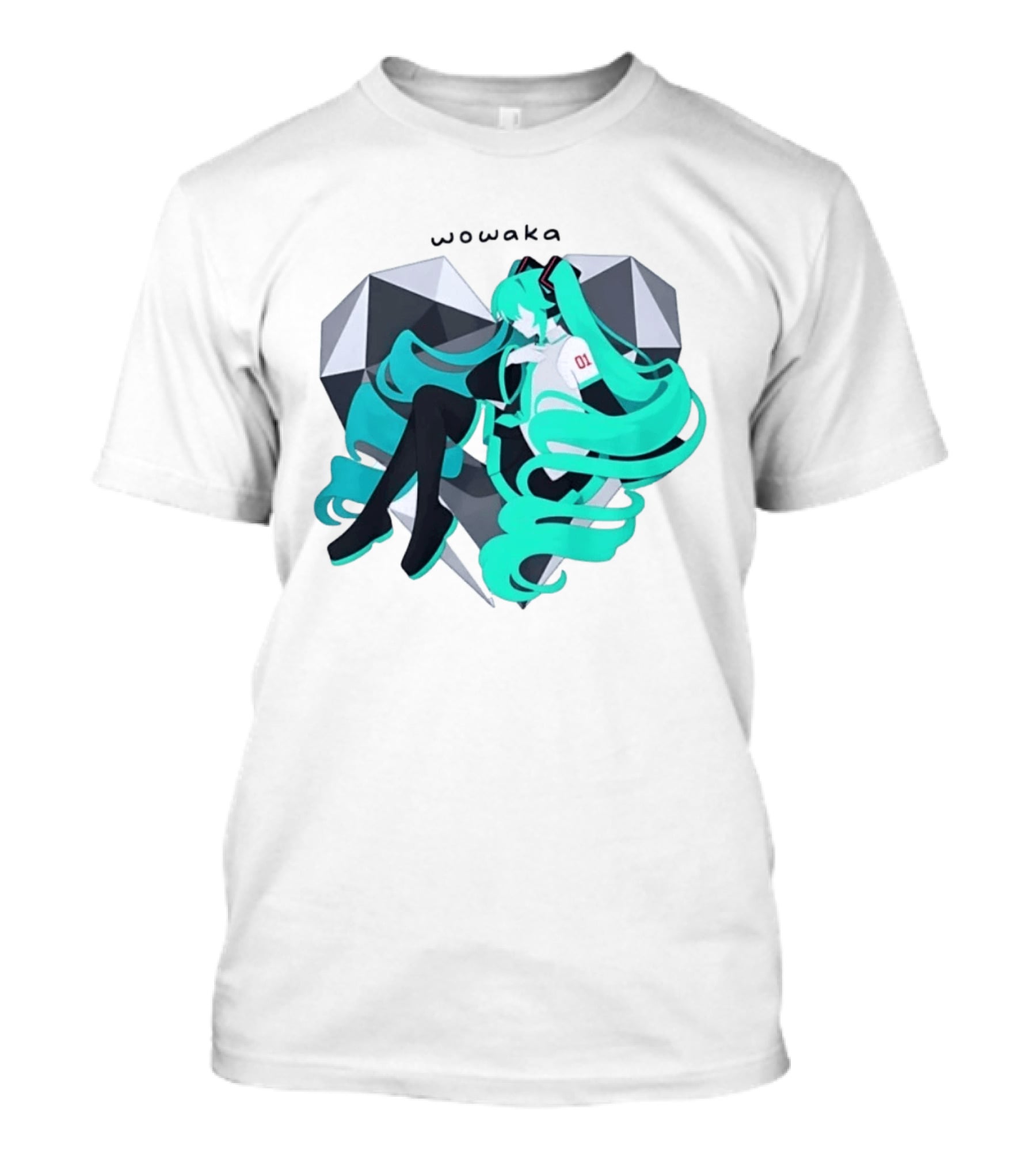 Wowaka 01 Hatsune Miku Heart Vocaloid Anime T-Shirt