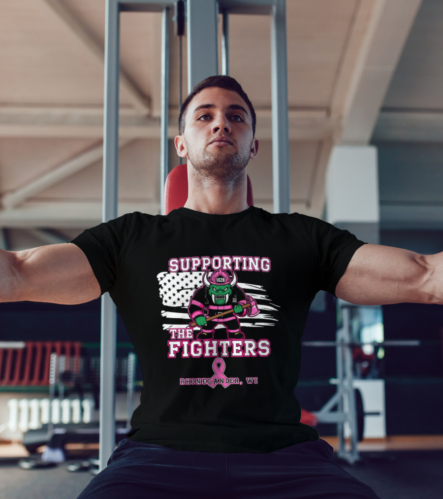 Rhinelander WI Supporting The Fighters Pink Ribbon 2026 T-Shirt