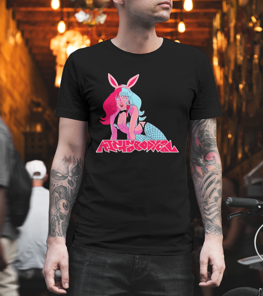 Ain't Nobody Anime Aesthetic Bunny Girl Vibrant Neon T-Shirt