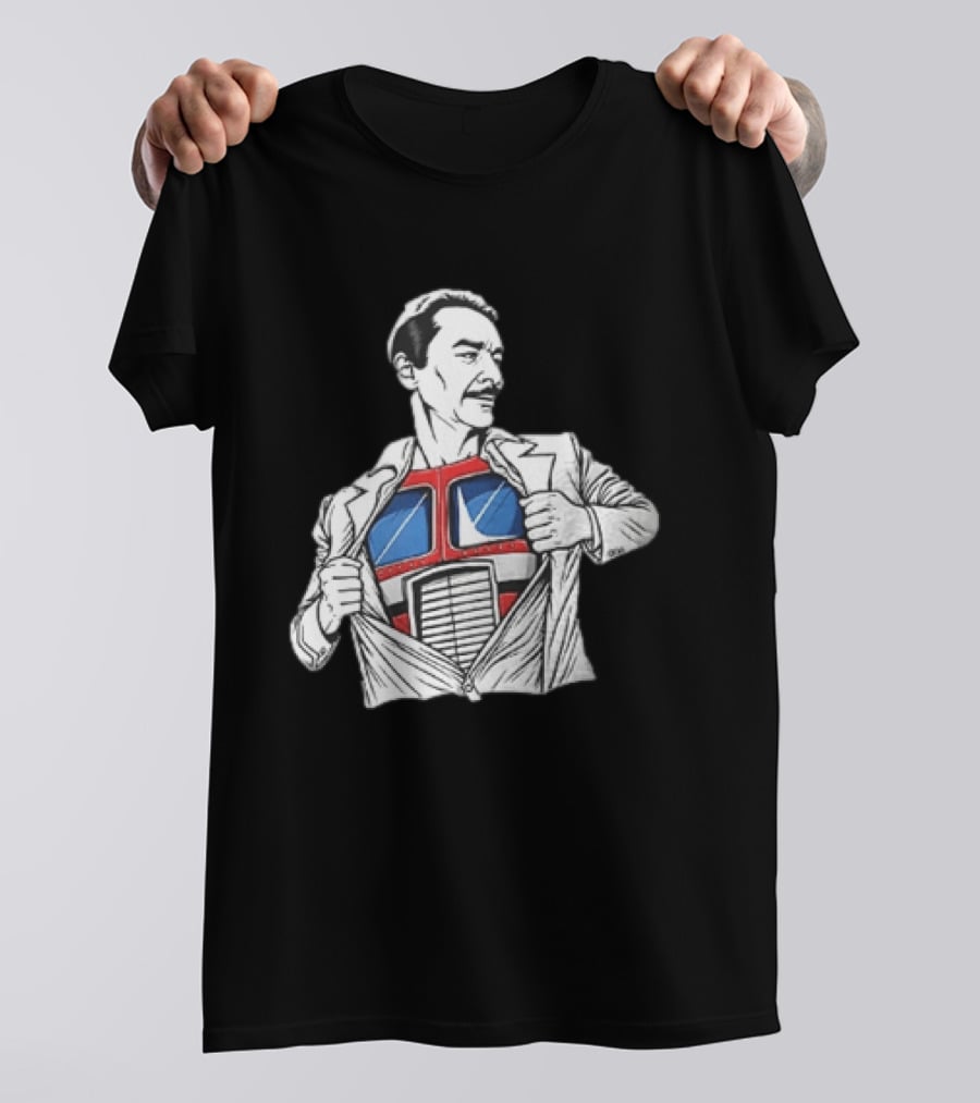 Optimus Prime Transformers Hidden Chest Transformation Reveal T-Shirt