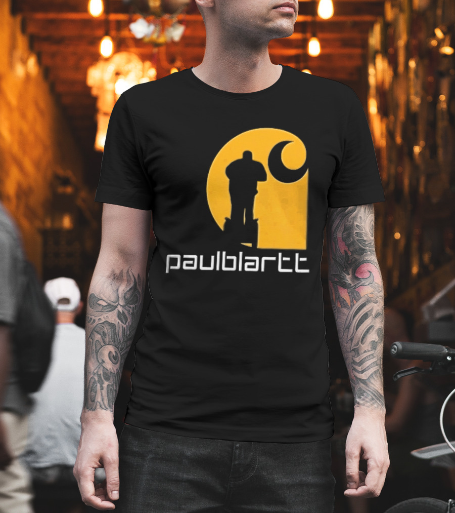 Paulblartt Security Guard Segway Yellow Swirl T-Shirt