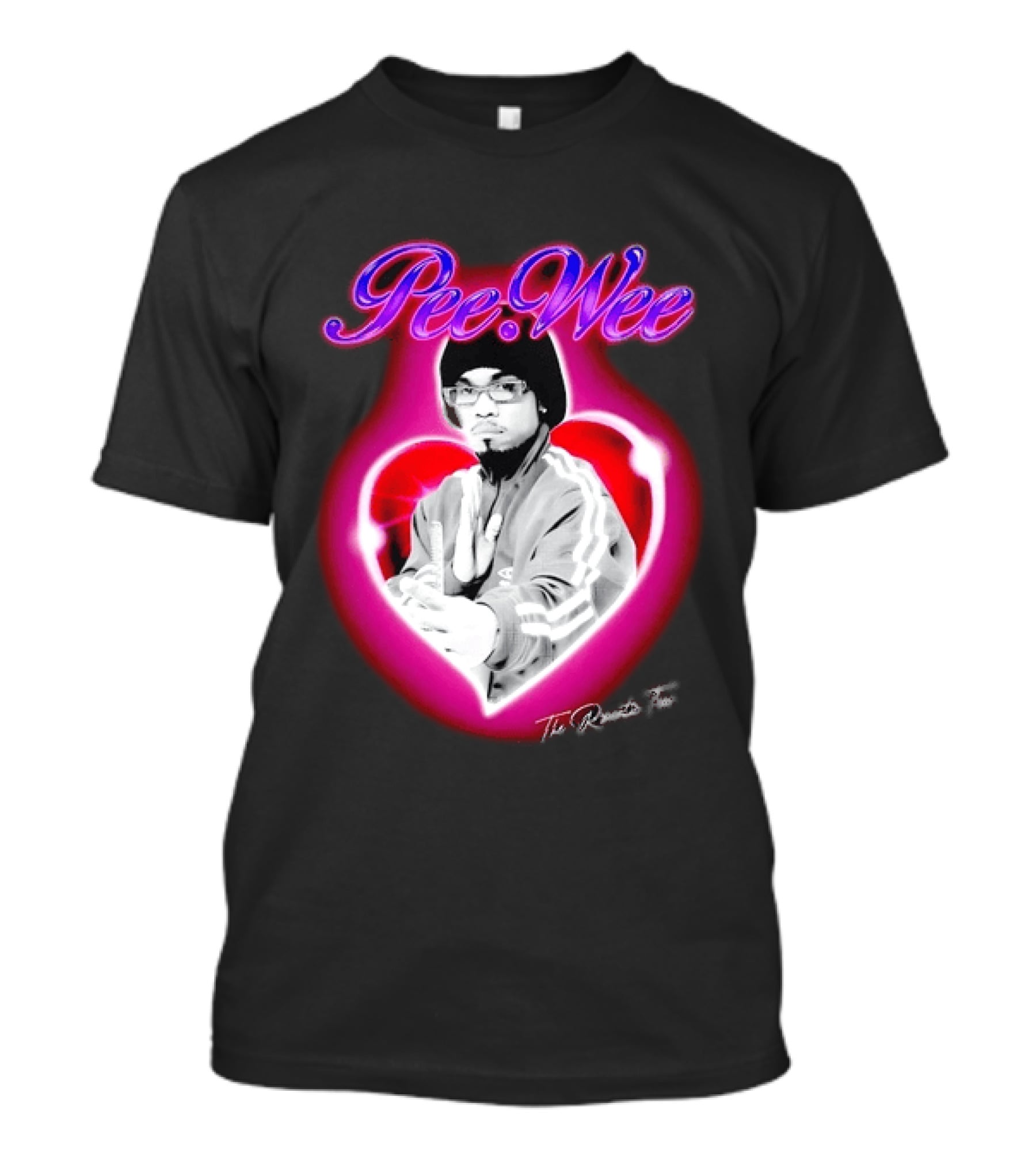 Pee Wee The Romantic Tour Heart Iconic Rap Hip Hop Artist T-Shirt