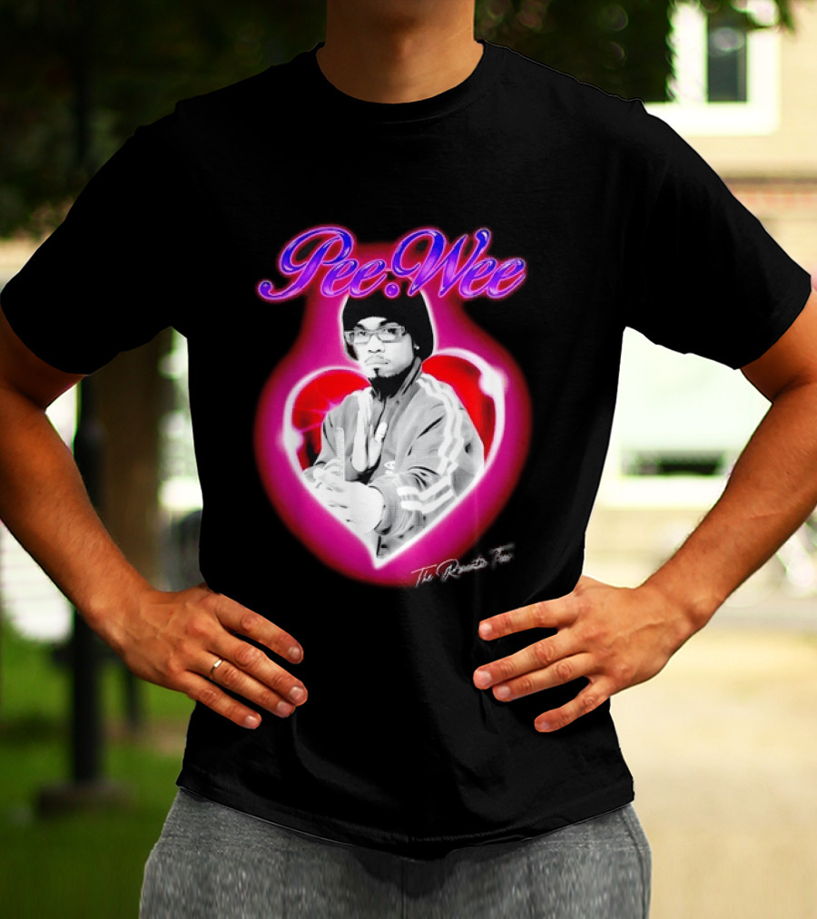 Pee Wee The Romantic Tour Heart Iconic Rap Hip Hop Artist T-Shirt