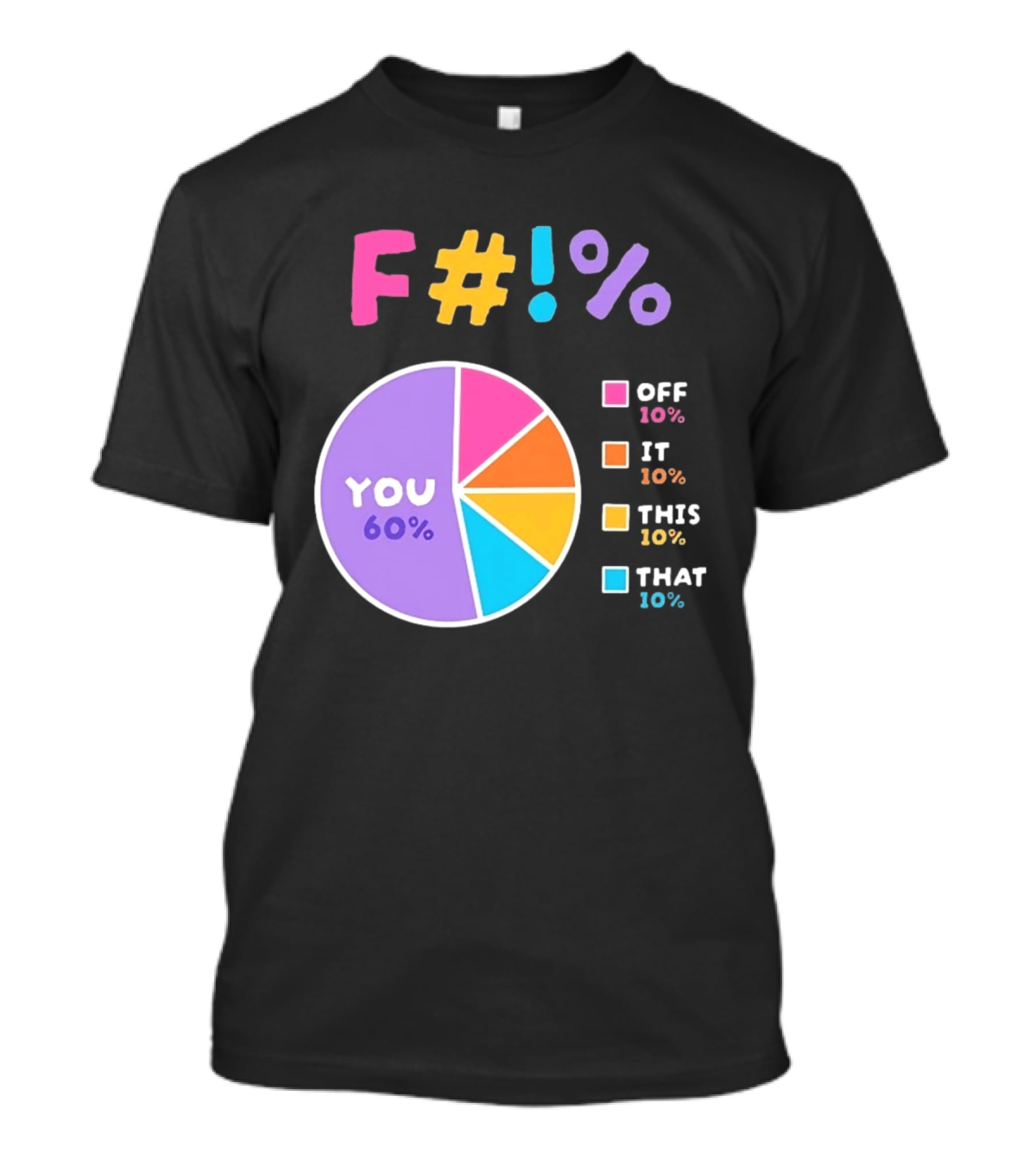 F_ You Pie Chart Sarcastic Offensive Sassy T-Shirt