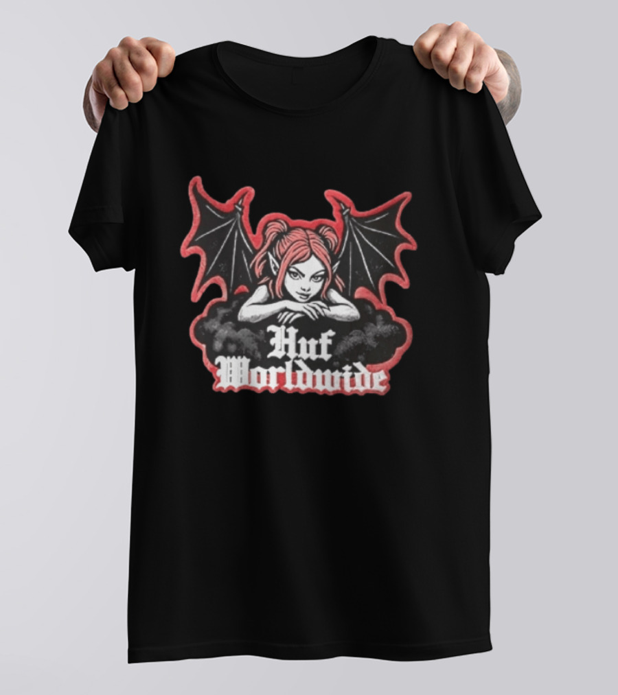 Huf Worldwide Succubus Girl Gothic Fantasy T-Shirt