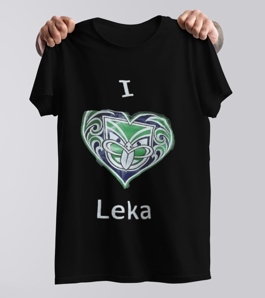 I Leka New Zealand Warriors Heart Shape Koru T-Shirt