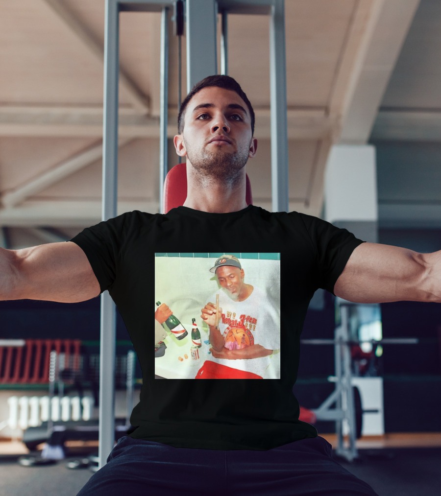 Michael Jordan Repeat 3 Peat Celebration Chicago Bulls Basketball T-Shirt