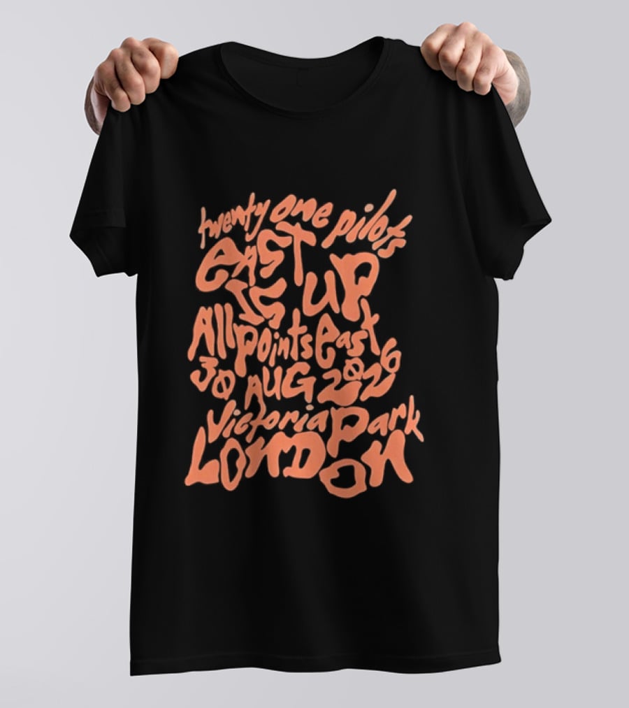 Twenty One Pilots Get Up All Points East 19 Aug 2026 Victoria Park London T-Shirt