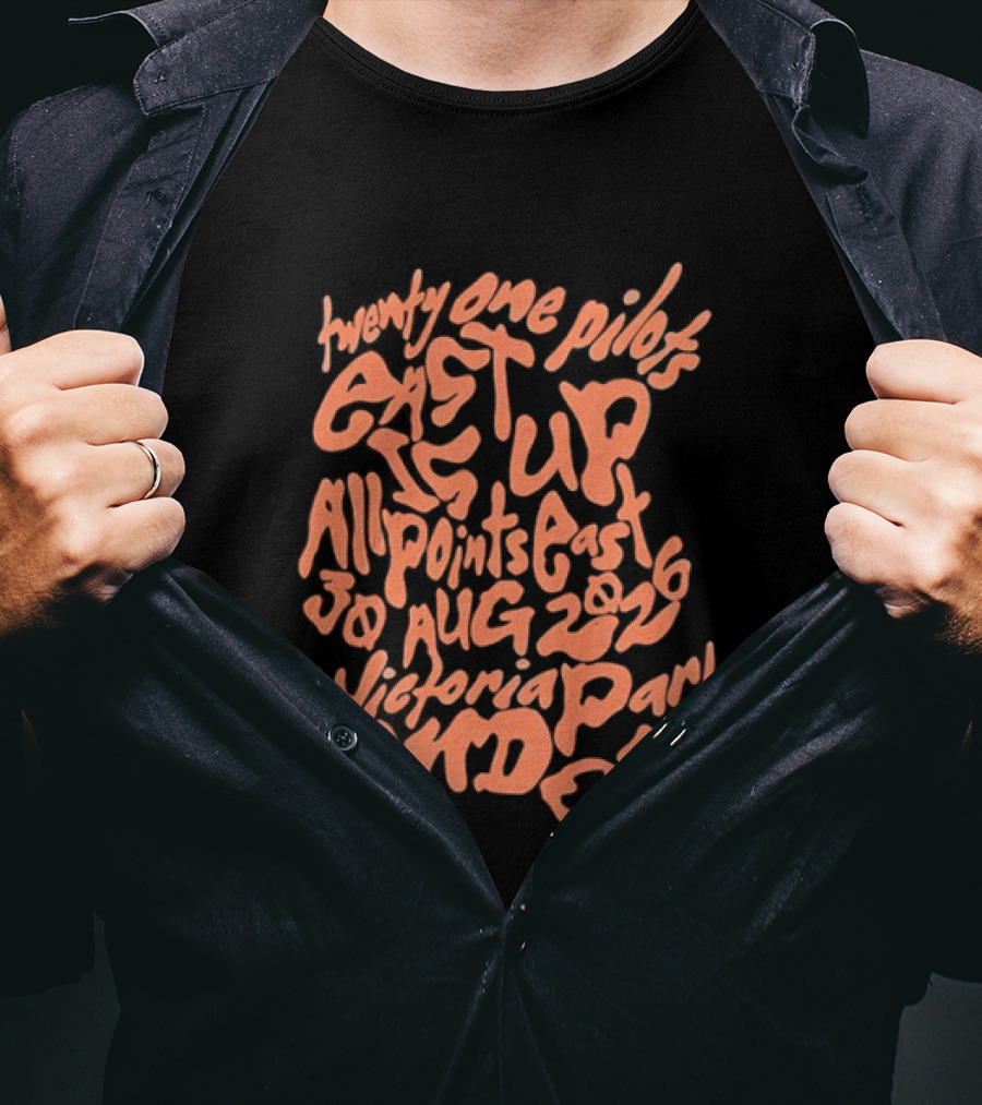Twenty One Pilots Get Up All Points East 19 Aug 2026 Victoria Park London T-Shirt