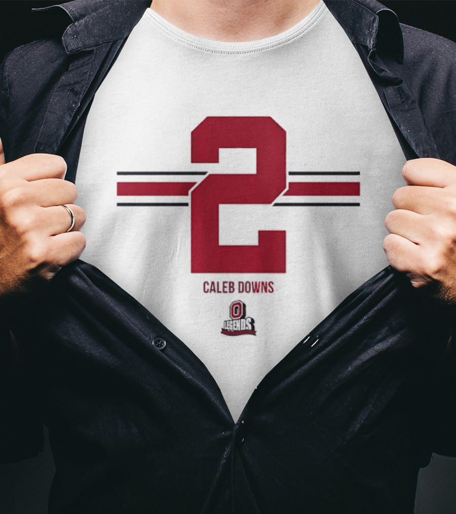 Caleb Downs Number 2 Ohio State Buckeyes Football Legends T-Shirt