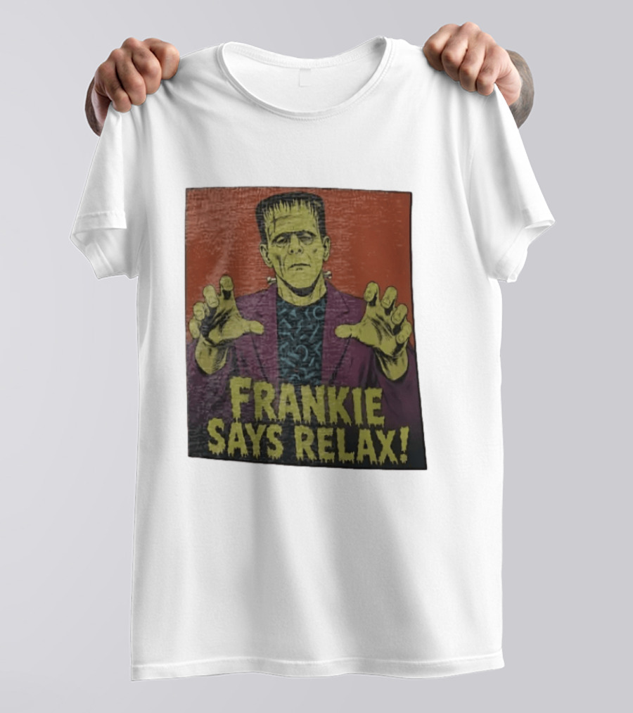 Frankenstein Frankie Says Relax Vintage Horror T-Shirt