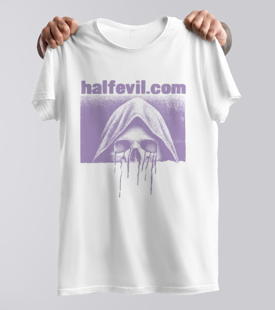 Halfevil.com Hooded Skull Dripping Half Evil Store Week 2 $3.33 T-Shirt