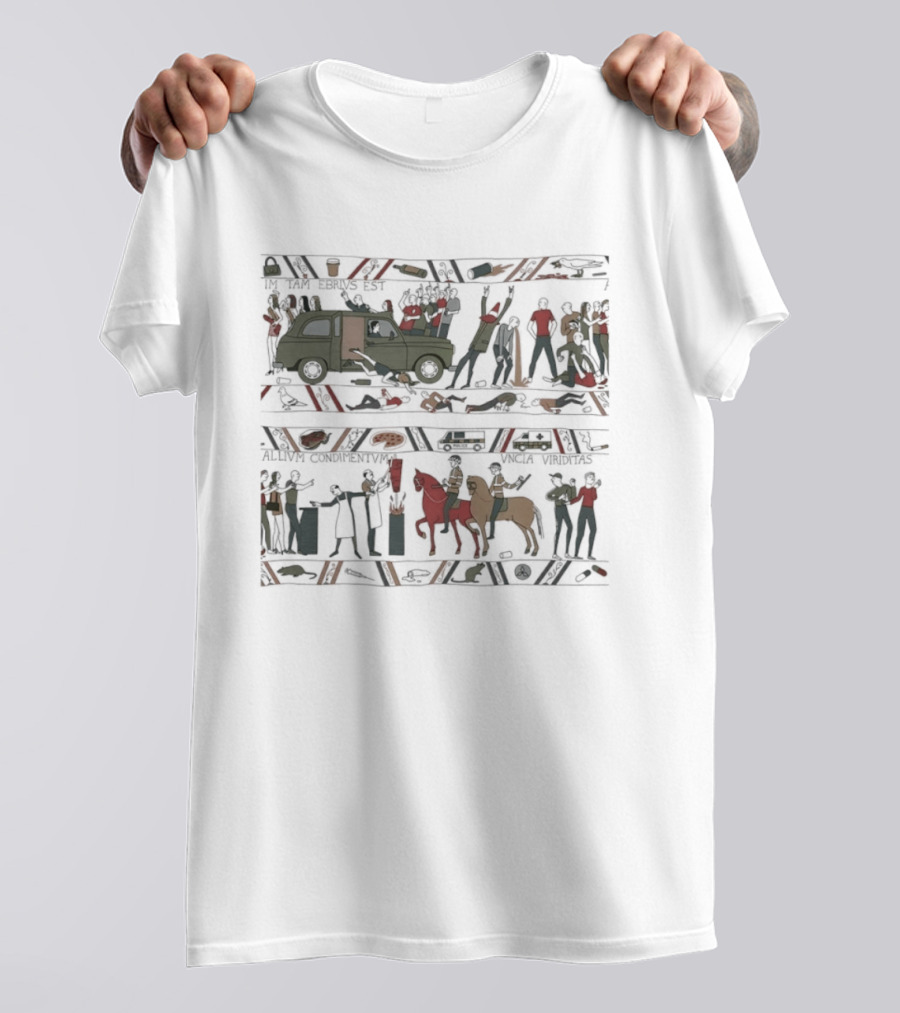 I'm Tam Ebrivs Est Allivm Condimentvm Vncia Viriditas Tapestry T-Shirt