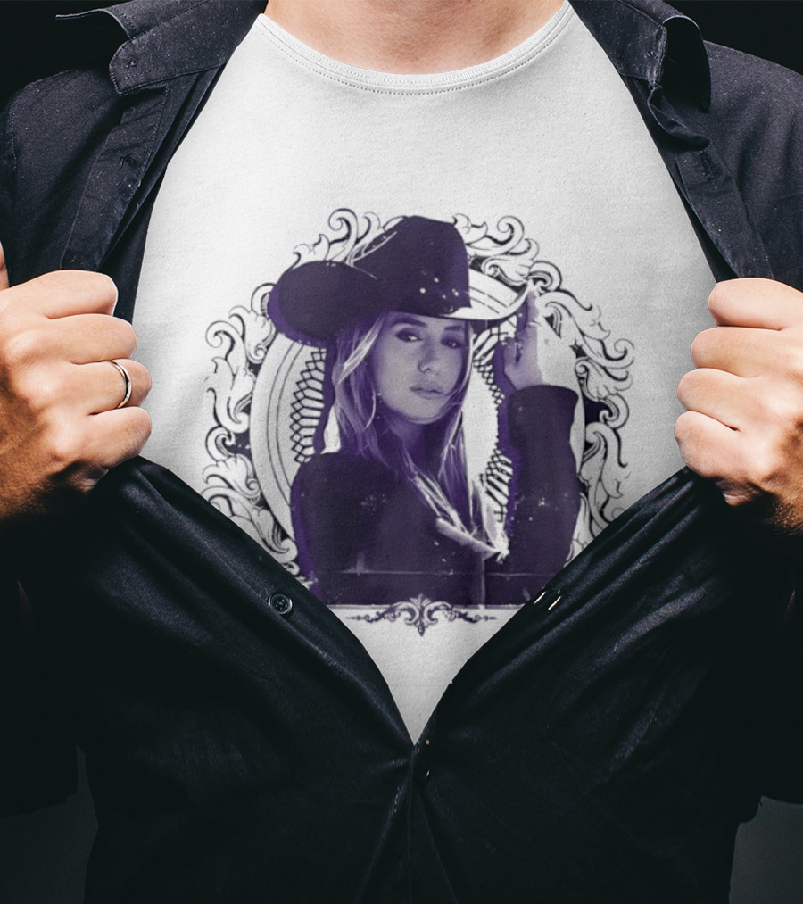 Lainey Wilson Distressed Western Style Country Music Hat T-Shirt