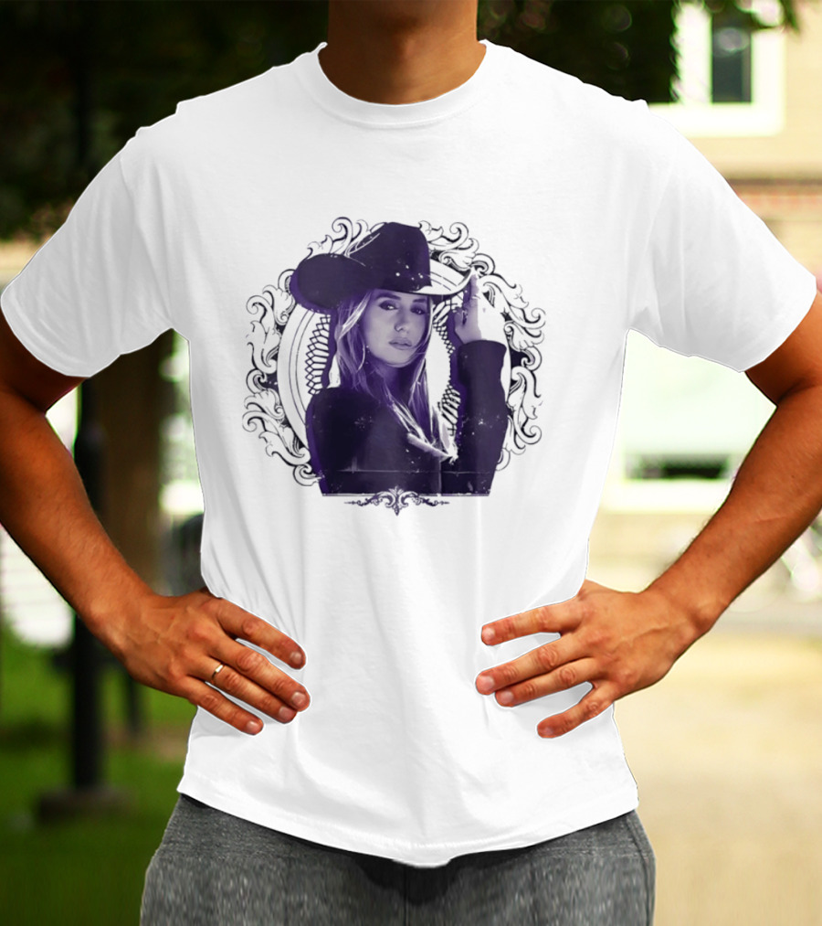 Lainey Wilson Distressed Western Style Country Music Hat T-Shirt