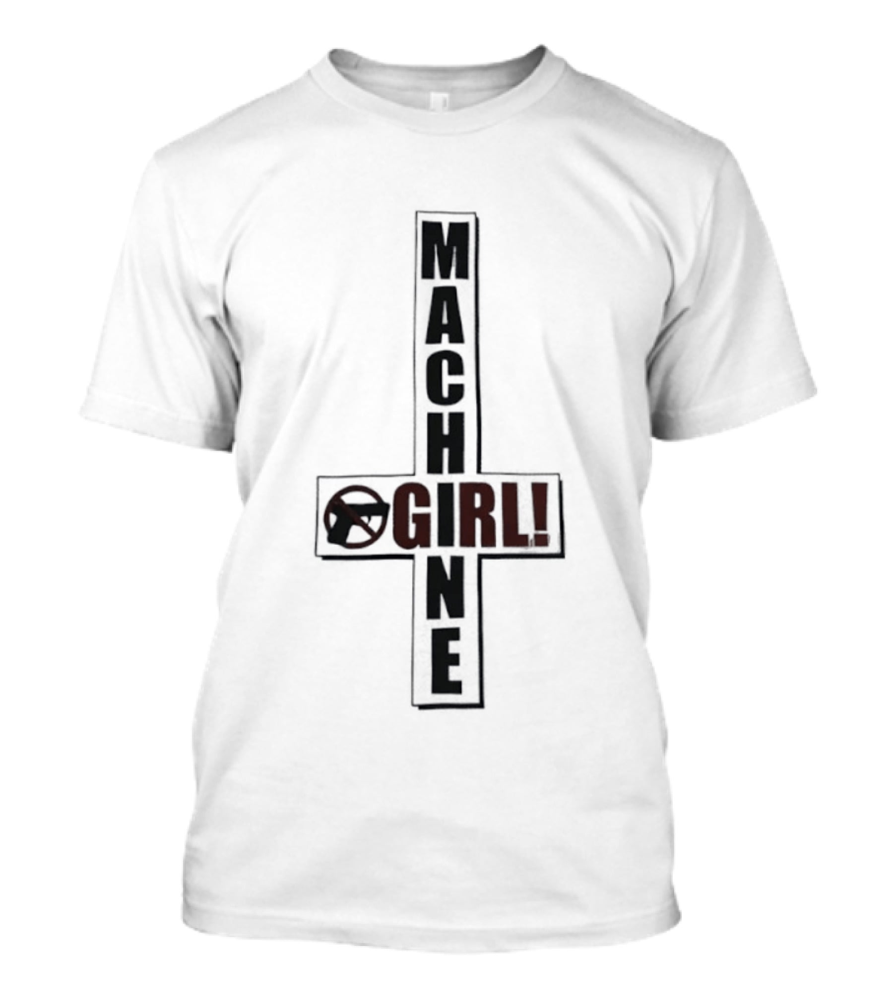Machine Girl Band Electronic Music Logo Cross T-Shirt