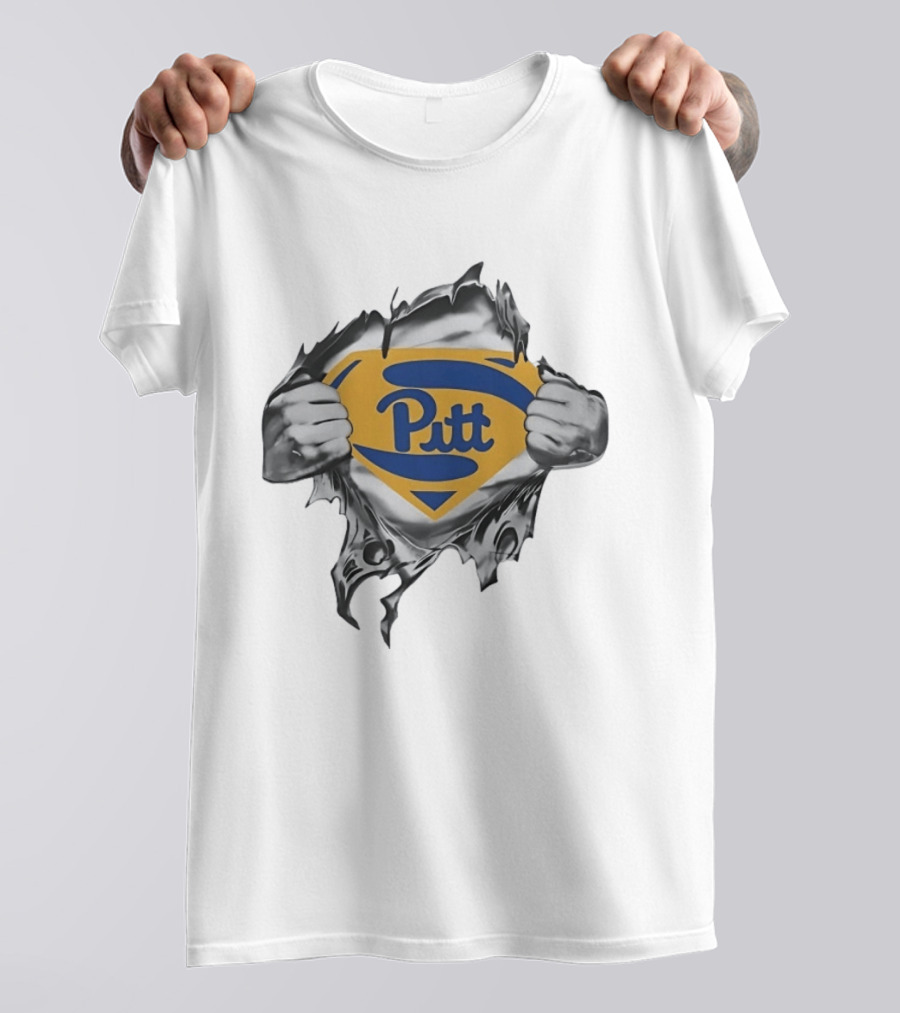 Pitt Panthers Superman University Of Pittsburgh Fan T-Shirt