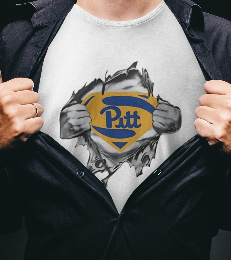Pitt Panthers Superman University Of Pittsburgh Fan T-Shirt