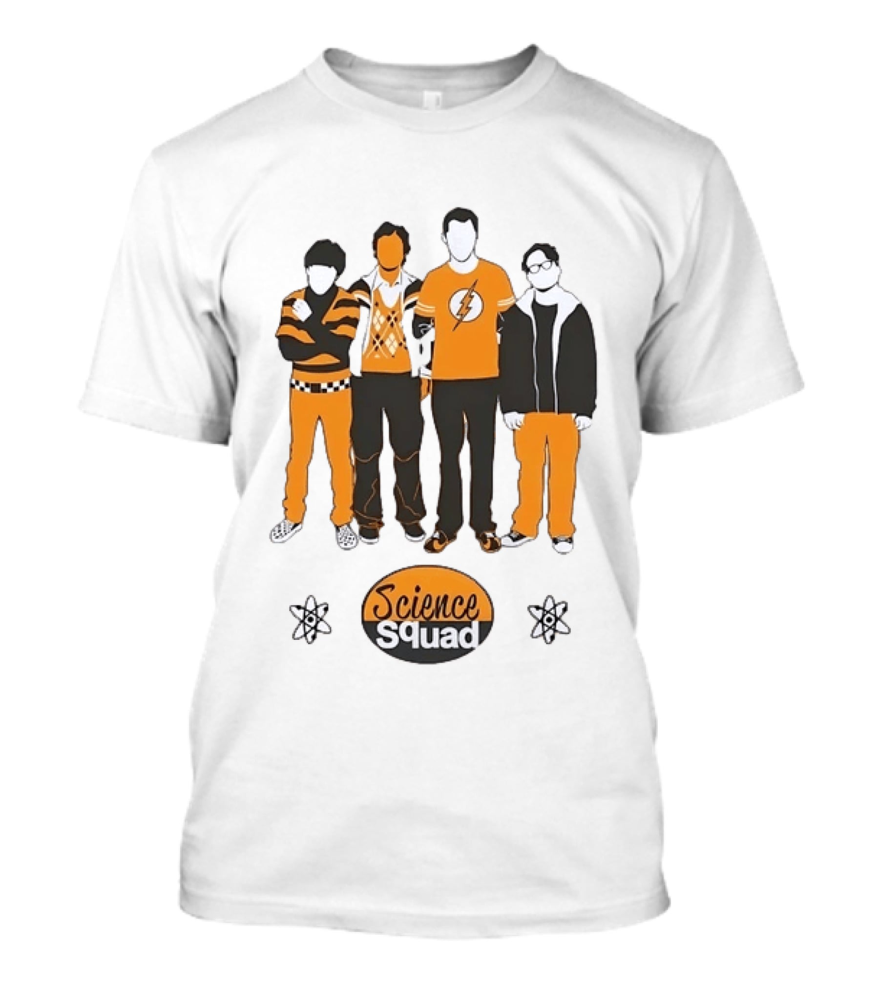 Science Squad The Big Bang Theory Cast Sheldon Cooper Lightning Bolt T-Shirt