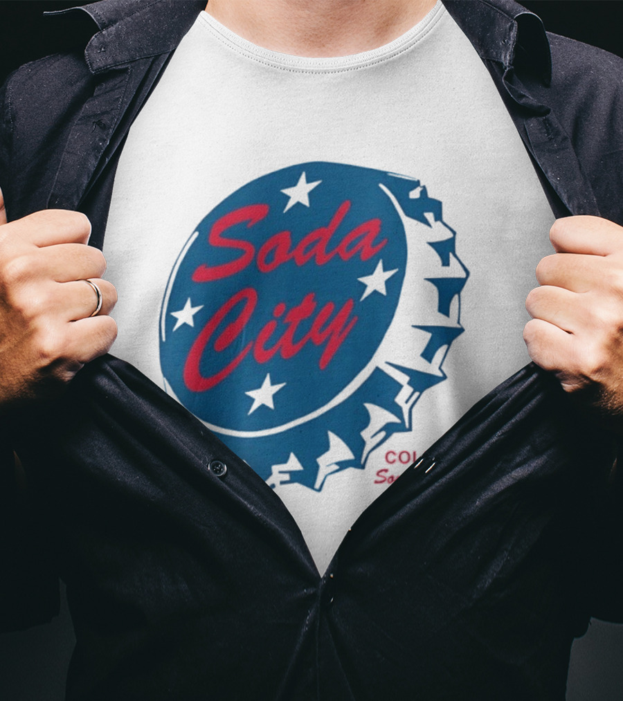 Soda City Columbia South Carolina Bottle Cap Stars T-Shirt
