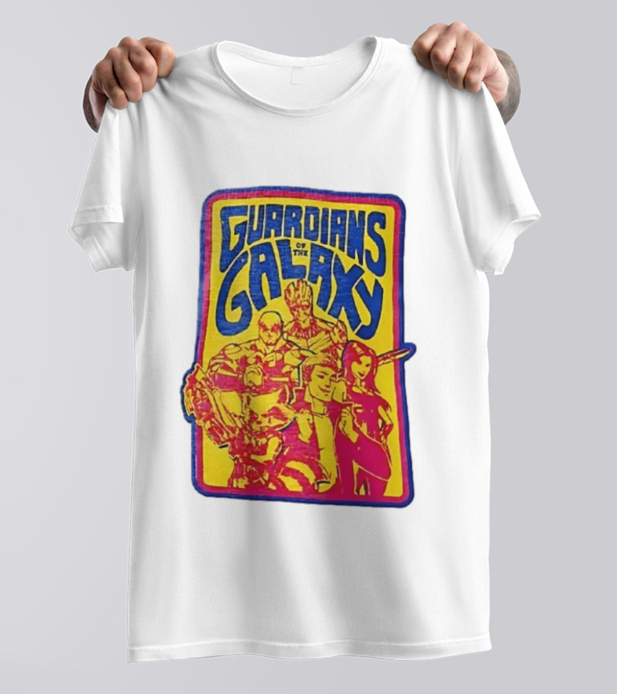 Guardians Of The Galaxy Star Lord Groot Rocket Drax Gamora Marvel T-Shirt
