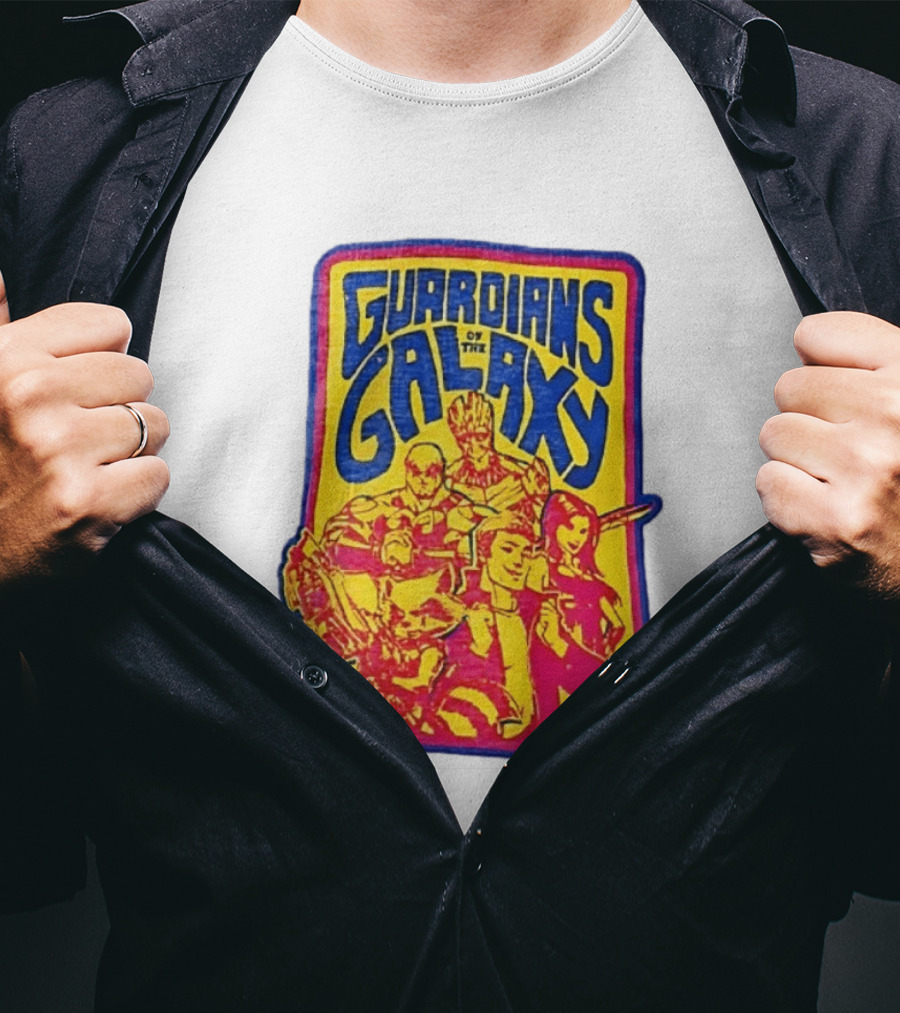 Guardians Of The Galaxy Star Lord Groot Rocket Drax Gamora Marvel T-Shirt