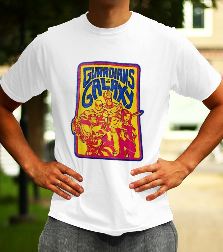 Guardians Of The Galaxy Star Lord Groot Rocket Drax Gamora Marvel T-Shirt