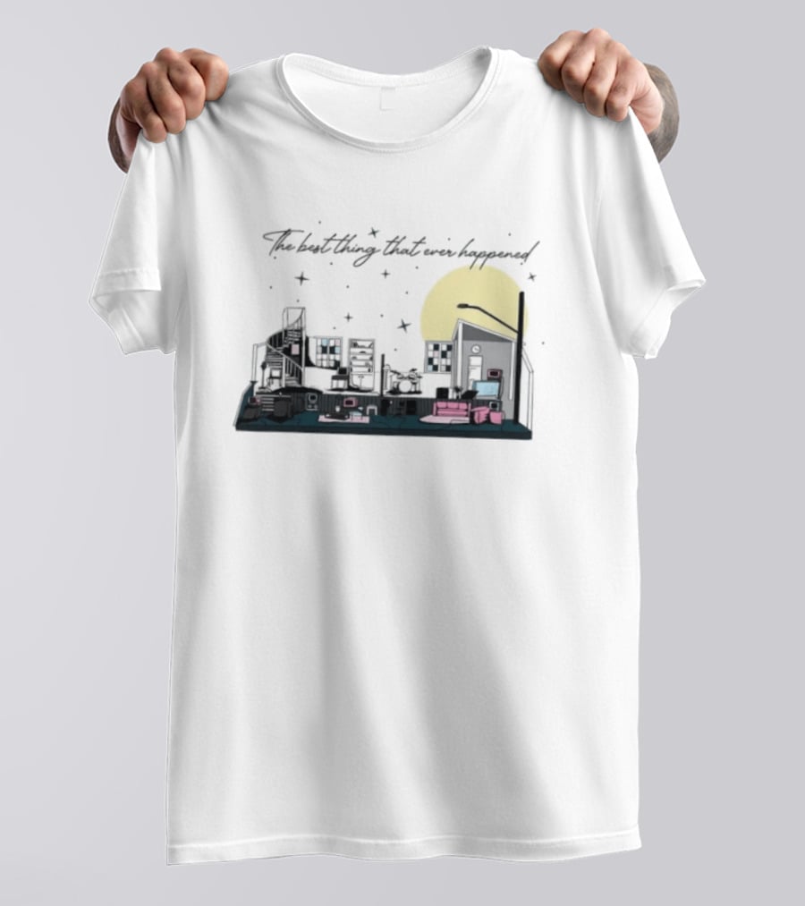 The Best Thing That Ever Happened Cityscape Moon And Stars T-Shirt