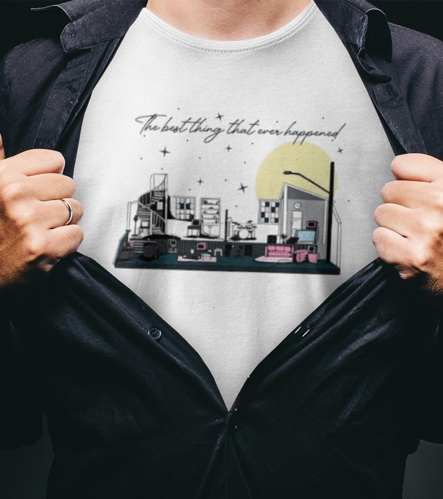 The Best Thing That Ever Happened Cityscape Moon And Stars T-Shirt
