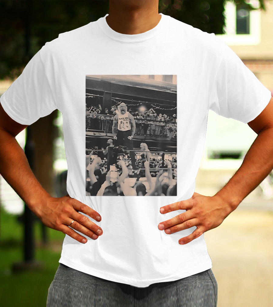The Butcher Andy Williams Black Flag At TID The Season Photo Wrestling Event T-Shirt