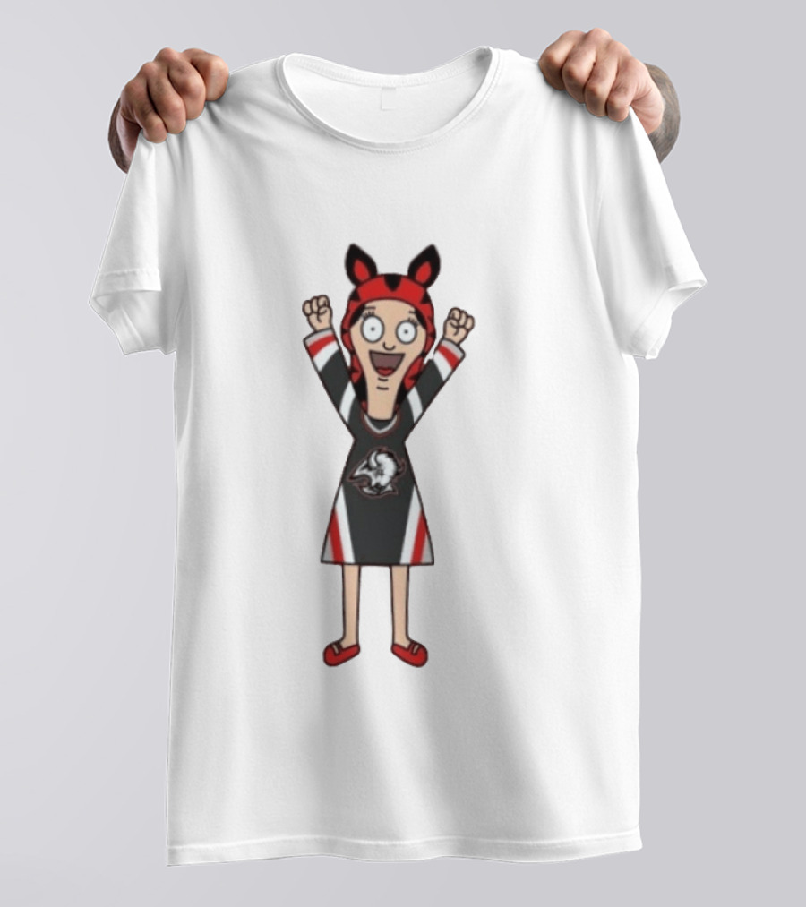 Tina Belcher Buffalo Sabres Bob's Burgers Fan Mashup T-Shirt