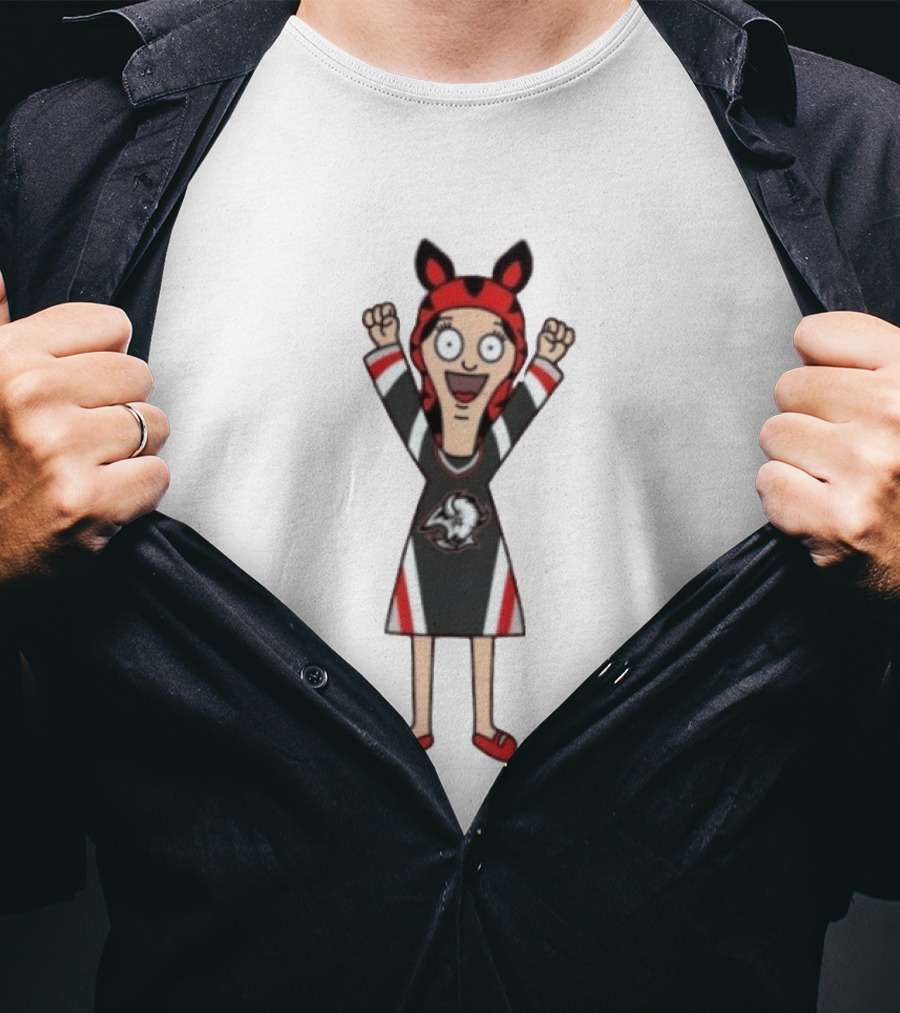 Tina Belcher Buffalo Sabres Bob's Burgers Fan Mashup T-Shirt